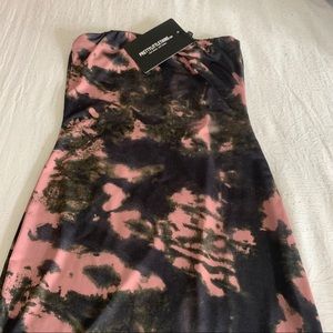 TIE DYE DESIGN MINI DRESS